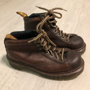 Vintage Leather Doc Martens platform boots